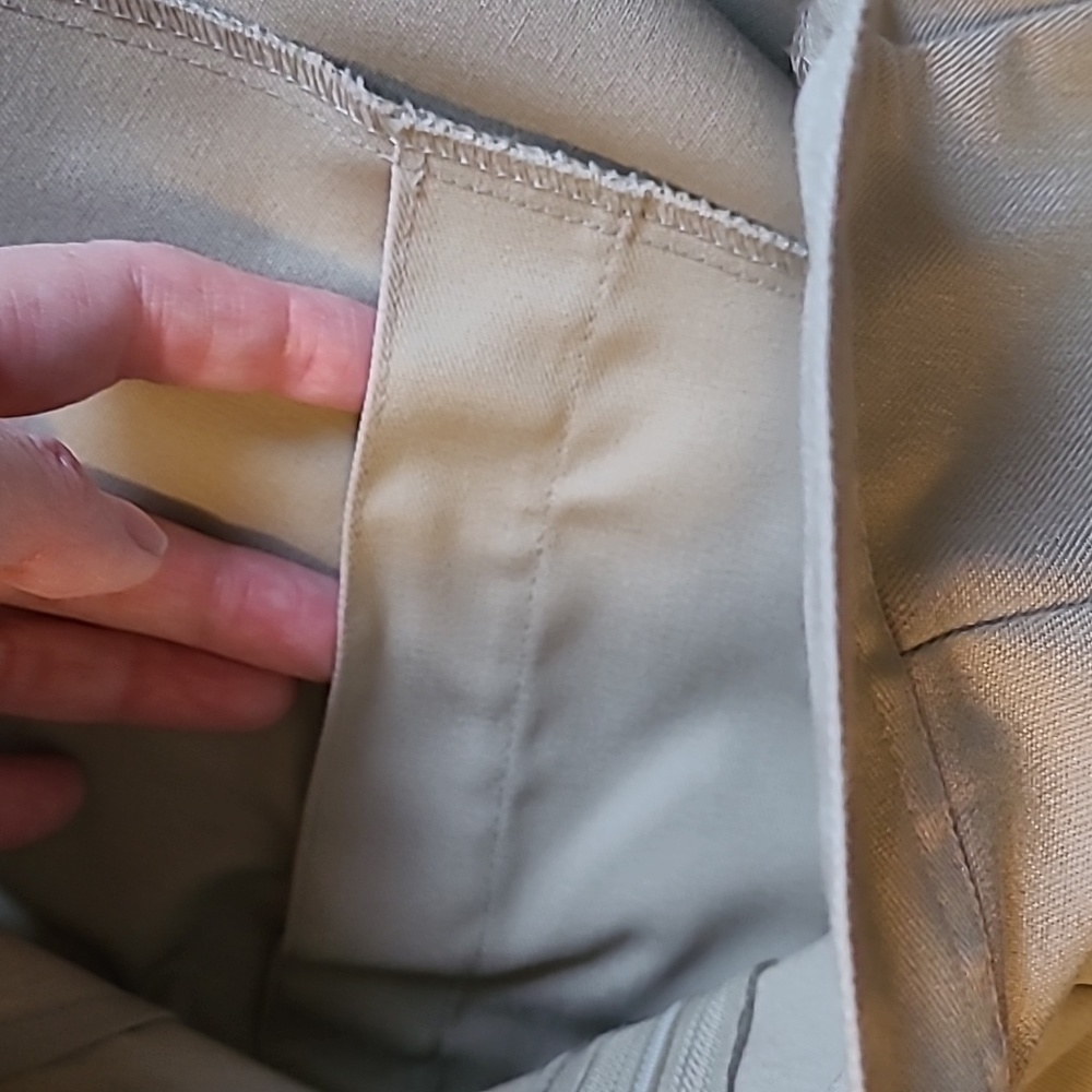 Tilley Endurables Skirt Khaki Safari Midi Tailored Pencil Skirt - Picture 5 of 6